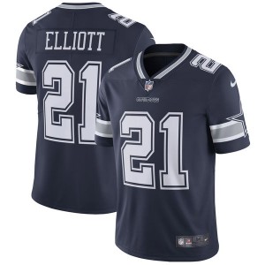 Hommes Dallas Cowboys EzÃ©chiel Elliott Nike Navy Vapor intouchable Limited Player maillots