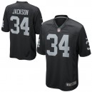 Hommes Oakland Raiders Bo Jackson Nike Noir retrait&eacute;s joueur de jeu maillots
