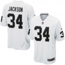 Hommes Oakland Raiders Bo Jackson Nike Blanc joueur de jeu &agrave; la retraite maillot