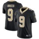 Hommes New Orleans Saints Drew Brees Nike noir vapeur intouchable Limited Player maillots