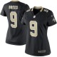 Femmes New Orleans Saints Drew Brees Nike Noir Jeu maillots