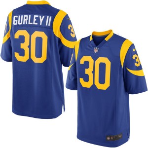 Hommes Los Angeles Rams Todd Gurley Nike Royal Jeu maillots