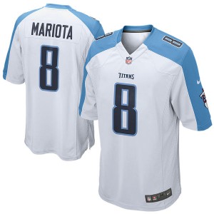 Hommes Tennessee Titans Marcus Mariota Nike maillot de jeu blanc
