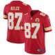 Hommes Kansas City Chiefs Travis kpandji Nike Rouge Vapeur intouchable Limitée Joueur maillot