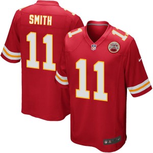 Hommes Kansas City Chiefs Alex Smith Nike Rouge Jeu maillots