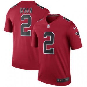 Hommes Atlanta Falcons Matt Ryan Nike Rouge Couleur Rush Légende maillots Hommes Atlanta Falcons Matt Ryan Nike Rouge Couleur Rush Légende maillots