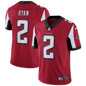 Hommes Atlanta Falcons Matt Ryan Nike Rouge Vapeur intouchable maillot LimitÃ©e Joueur