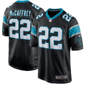 Hommes Carolina Panthers Christian McCaffrey Nike Noir Jeu maillots