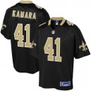 Enfants New Orleans Saints Alvin kamara NFL Pour Ligne Noir Team Couleur Joueur maillot