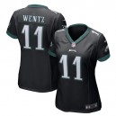 Femmes Philadelphia Eagles Carson Wentz Nike Noir Jeu maillots