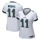 Femmes Philadelphia Eagles Carson Wentz Nike Blanc Jeu maillots