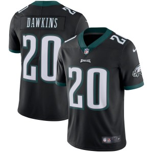 Hommes Philadelphia Eagles Brian Dawkins Nike Black retraitÃ© joueur de vapeur intouchable limitÃ©e maillot de retour