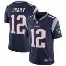 Hommes New England Patriots Tom Brady Nike Marine Vapor intouchable Limit&eacute;e Joueur maillot