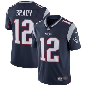 Hommes New England Patriots Tom Brady Nike Marine Vapor intouchable Limitée Joueur maillot Hommes New England Patriots Tom Brady Nike Marine Vapor intouchable Limitée Joueur maillot