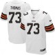 Men Nike Cleveland Browns &73 Joe Thomas Elite White NFL Jersey
