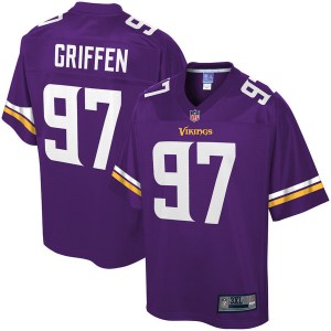 Hommes Minnesota Vikings Everson Griffen NFL Pour ligne Violet Grand & Grand Joueur maillot