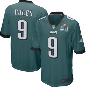 Hommes Philadelphia Eagles Nick Faulds Nike Green Super Bol IIL Lié Jeu maillots