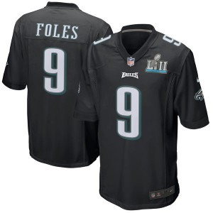 Hommes Philadelphia Eagles Nike Black Super Bowl IIL Bound patch Jeu Événement maillots Hommes Philadelphia Eagles Nike Black Super Bowl IIL Bound patch Jeu Événement maillots