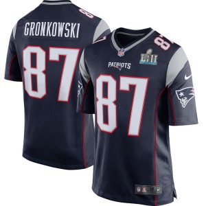 Hommes New England Patriots Rob Gronkowski Nike Navy Super Bowl jeu de maillots Hommes New England Patriots Rob Gronkowski Nike Navy Super Bowl jeu de maillots