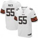 Men Nike Cleveland Browns &55 Alex Mack Elite White NFL Jersey