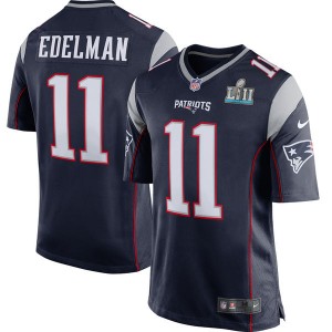 Hommes de la Nouvelle-Angleterre patriotes Julian Edelman Nike Navy Super Bowl IIL Lié maillots Hommes de la Nouvelle-Angleterre patriotes Julian Edelman Nike Navy Super Bowl IIL Lié maillots