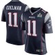 Hommes de la Nouvelle-Angleterre patriotes Julian Edelman Nike Navy Super Bowl IIL Lié maillots