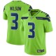 Hommes Seattle Seahawks Russell Wilson Nike Neon Green Vapor intouchable Color Rush Limited Player maillot