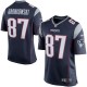 New England Patriots masculine Rob Gronkowski Nike bleu marine/argent jeu maillots