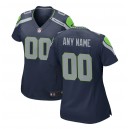 Femmes Seattle Seahawks Nike Collège Marine maillot de jeu personnalisé