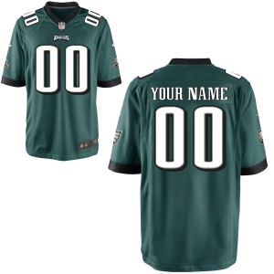 Hommes Philadelphia Eagles Nike Midnight Green jeu personnalisé maillot