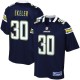 Hommes Los Angeles Chargers Austin Ekeler NFL Pour Ligne joueur de la marine maillot