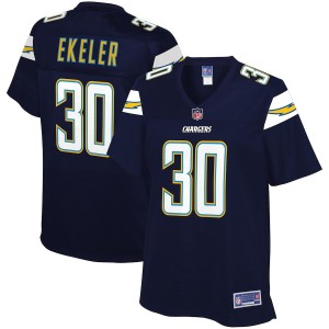 Femmes Los Angeles Chargers Austin Ekeler NFL Pour Ligne joueur de la marine maillot