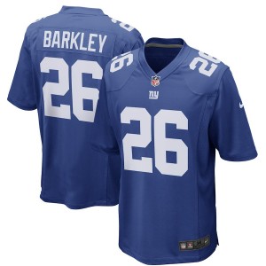 Hommes New York Giants Saquon Barkley Nike Royal 2018 NFL Draft premier tour Choisir Jeu maillots