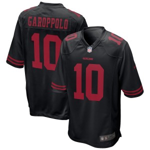 Hommes San Francisco 49ers Jimmy Garoppolo Nike Noir jeu alternatif maillots