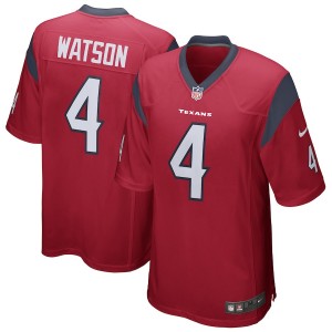 Hommes Houston Texans DeShaun Watson Nike Rouge Jeu maillots