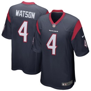 Hommes Houston Texans DeShaun Watson Nike Navy maillots de jeu