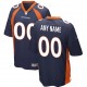 Mens Denver Broncos Nike Navy Bleu personnalisé maillot de jeu alternatif