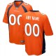 Hommes Denver Broncos Nike orange jeu personnalisé maillot