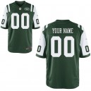 Hommes New York jets Nike Green Custom Game maillots