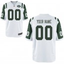 Nike hommes New York jets jeu personnalisé maillot blanc