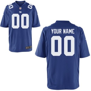 Nike hommes New York Giants jeu personnalisÃ© maillot bleu