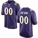 Hommes Baltimore Ravens Nike Violet Personnalisé Jeu maillots