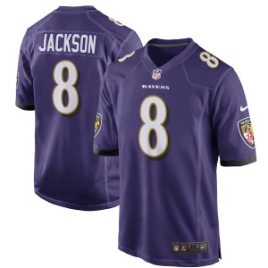 Hommes Baltimore Ravens Lamar Jackson Nike Violet Jeu maillots