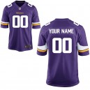Hommes Minnesota Vikings Nike Violet Personnalisé Jeu maillots