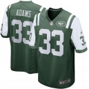 De hommes Jets de New York Adams Jamal Nike vert maillot de jeu