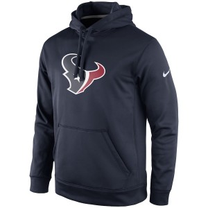 Hommes Houston Texans KO bleu marine Nike Logo Hoodie essentiel