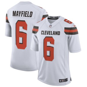 Maillots de Cleveland Browns Baker Mayfield Nike blanc Limited pour hommes