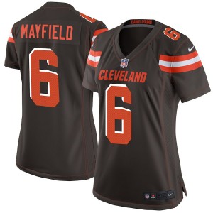 Cleveland Browns Baker Mayfield Nike femmes marron maillots de jeu