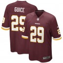 Washington Redskins Derrius Guice Nike de hommes maillots jeu Bourgogne