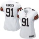 Women Nike Cleveland Browns &91 Christian Kirksey Elite White NFL Jersey